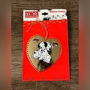 Disney 101 Dalmatian Christmas Ornament by Gloria Duchin 1990s‎ Gold Metal Rare